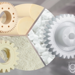 igus耐磨工程塑料齿轮：可通过打印、机加工或注塑成型工艺生产